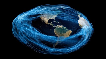 Global Network of Flowing Connections