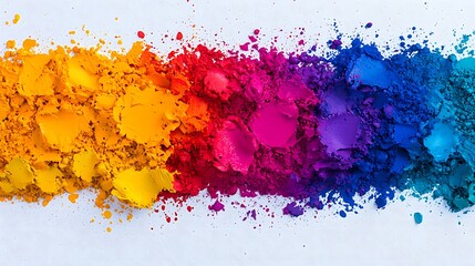 Fototapeta premium Artists showcase vibrant colors through creative paint splashes for inspiring artwork