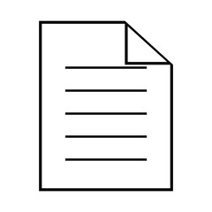 vector illustration of a blank paper