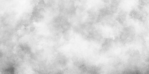 Grunge grey plaster large long surface with scratches, Silver ink and watercolor textures with black and white grunge texture, black and whiter background with puffy smoke and clouds.