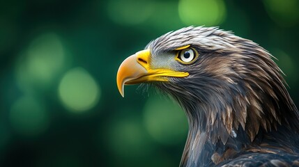 Obraz premium Close-up of a majestic eagle with a sharp gaze
