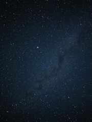 Fototapeta premium Galactic night sky filled with stars and distant galaxies, night, exploration
