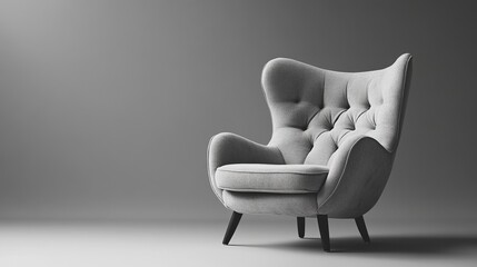 Fototapeta premium Armchair in a Minimalist Setting