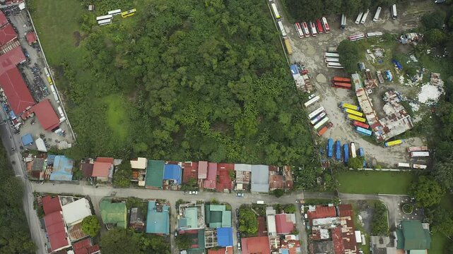 4K Drone Aerial of Philippines Calamba City