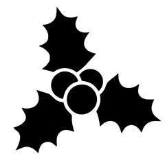 holly sprig clipart