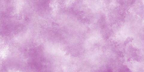 Grunge purple smoke texture with white clouds, watercolor abstract Handmade texture of old grunge, Purple canvas texture background with smoke, purple grunge texture old stained watercolor grunge.