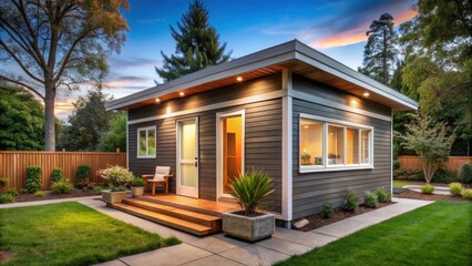 Cozy tiny home with modern design perfect for an ADU or in-law cottage , cozy, tiny home, modern