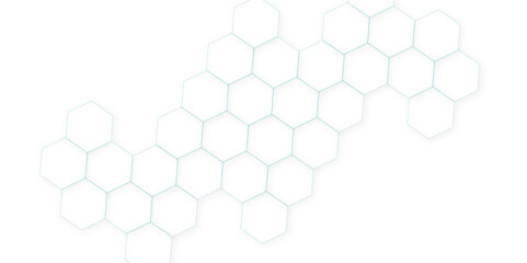 Abstract White Hexagonal Background. Luxury White Pattern. Futuristic abstract honeycomb technology white background. Geometric mesh cell texture