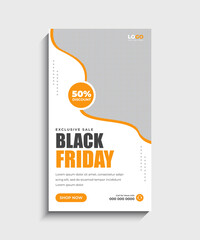Black Friday Sale Facebook and Instagram story template
