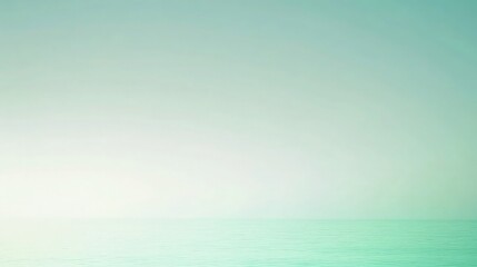 Obraz premium Gradient from seafoam green to light aqua, with a soft, ambient glow from the bottom left, creating a fresh and calming scene, ideal for tranquil settings,