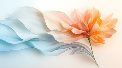 The beautiful abstract colorful flower design features intricate swirls of vibrant hues