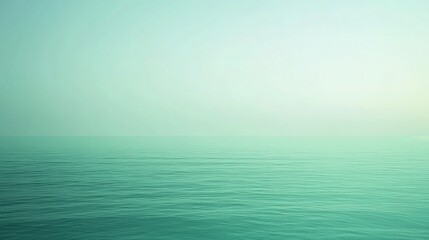 Fototapeta premium Gradient from seafoam green to light aqua, with a soft, ambient glow from the bottom left, creating a fresh and calming scene, ideal for tranquil settings,