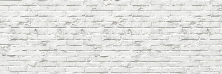 Obraz premium White brick wall background with natural textures and shadows, vintage