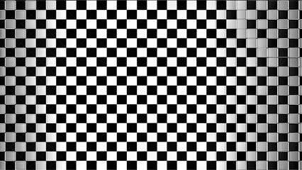Fototapeta premium Monochrome checkered pattern with a grid of small squares, monochrome, checkered, pattern, grid, squares, black and white