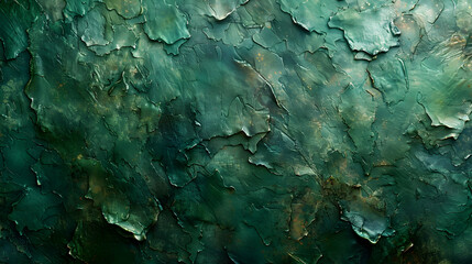 Abstract Green Crackled Background Illustration