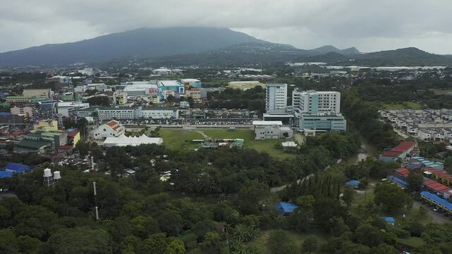 4K Drone Aerial of Philippines Calamba City