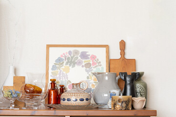 北欧のインテリア,ドライフラワーのキャンドル