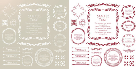 クリスマスのフレーム素材