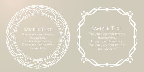 クリスマスのフレーム素材