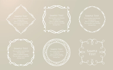 クリスマスのフレーム素材