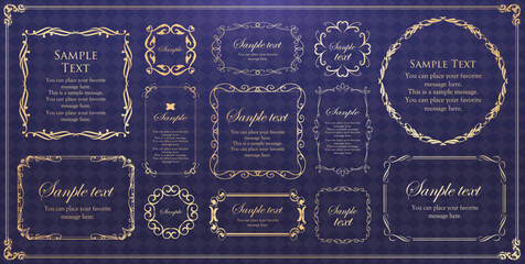 クリスマスのフレーム素材