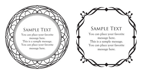 クリスマスのフレーム素材