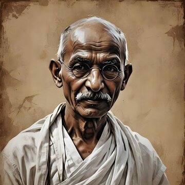 Mahatma gandi artistic colored image full hd beautiful.