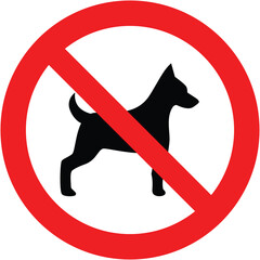 Forbidden Sign, No Dog