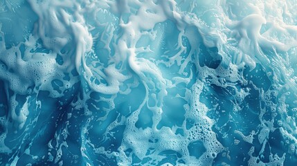 Fototapeta premium Closeup of foamy water