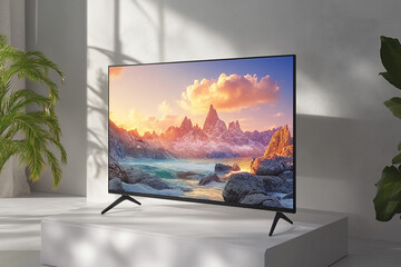 Smart TV Mockup ,with white background
