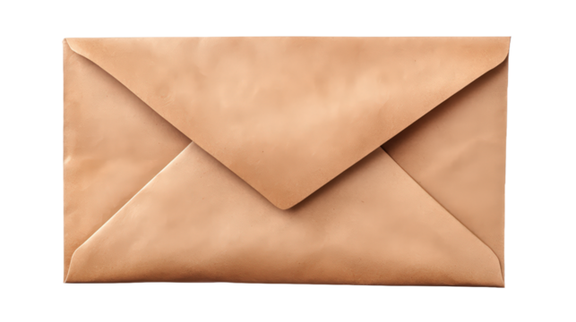  Brown envelope isolated transparent on white background