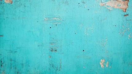 Obraz premium A textured turquoise background with distressed areas, perfect for design projects, wallpapers, and creative displays.