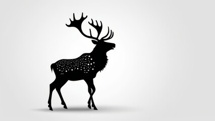Fototapeta premium silhouette of a deer