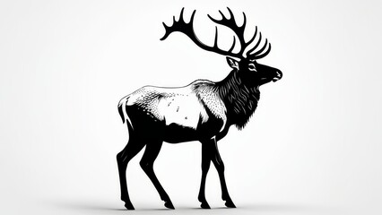 deer silhouette vector