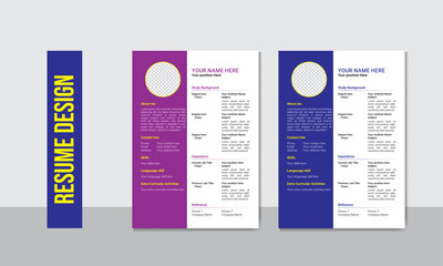 Minimalist Resume and Cover Letter Layout