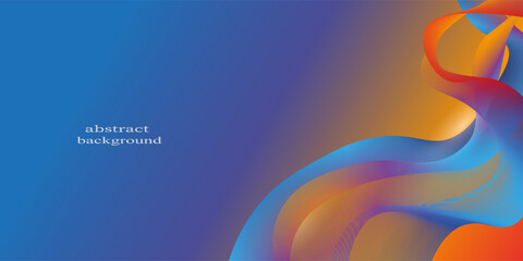 abstract background with color gradation with elegant waves
