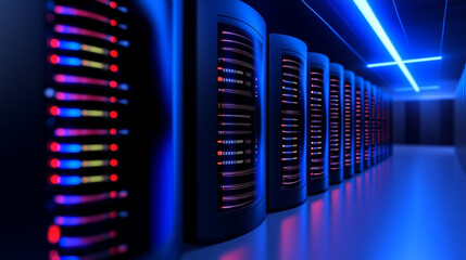 Rows of Servers in a Data Center