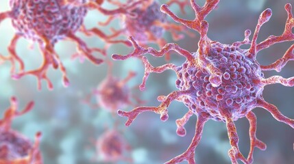 Illustration of autophagy and aging, thematic concept, vivid colors, dynamic layout, uplifting atmosphere.