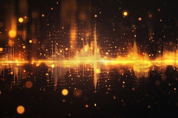 Various designs of sound wave icons and music equalizer symbols in vector format