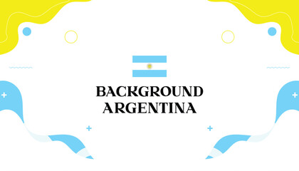 Abstract Argentina Background with Flag Colors