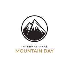 International mountain day design template