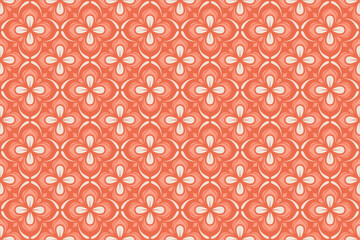 Flowers Seamless Pattern in Pastel Color
