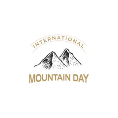 International mountain day design template