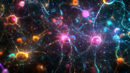 Fototapeta premium 細胞や神経のイメージ画像