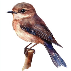 cute Swift watercolor clipart illustration isolated