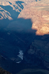 Golden hour at Grand Canyon National Park, Arizona. High quality picture for download.