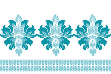 damask pattern with a classic floral design and vintage floral motifs, perfect for wallpaper, textile, invitation.