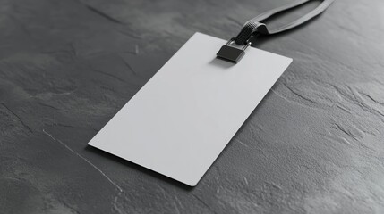 Blank ID Badge Mockup