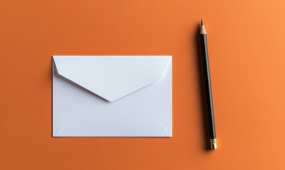 Blank Paper in White Envelope,
