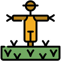 scarecrow filled line icon